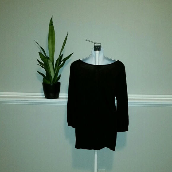 Postage Stamp (Anthropologie) Black Top - Picture 2 of 4